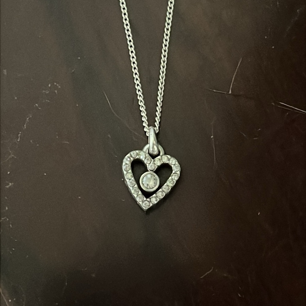 Brighton Illumina Love Reversible Crystal Heart Mini Pendant Necklace - Picture 2 of 3